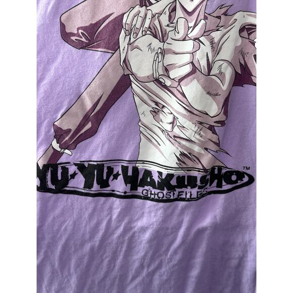 Crunchy Roll Shirt - Yu Yu Hakusho Ghost Files Purple Short Sleeve T-Shirt  XL - Picture 3 of 6